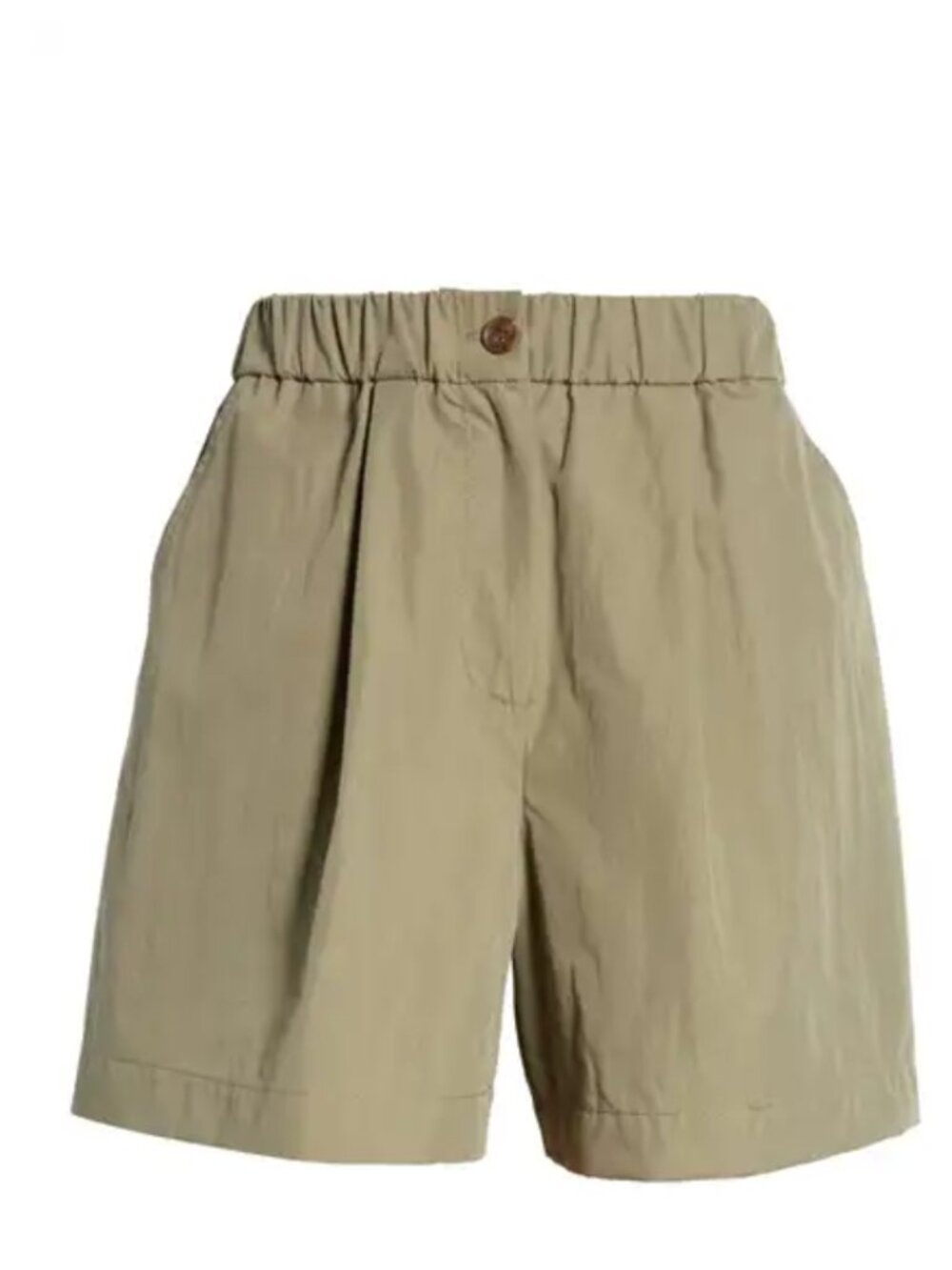 Topshop Olive Button Waist Editor Short in Size 6 (fits like an XS)